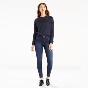 Levi's Women's High Rise Deep Indigo Skinny Jeans